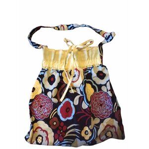 Women's Floral Tote Bag With Adjustable Strap & Lined Interior